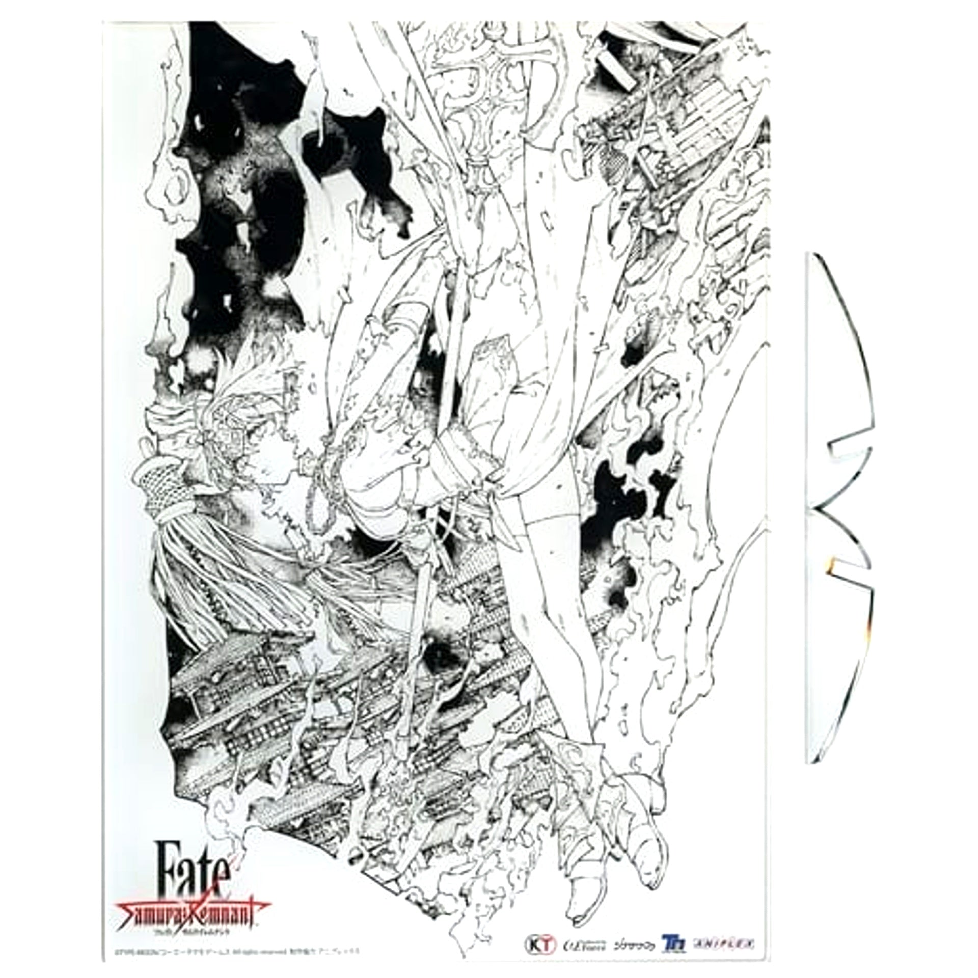 Jeanne d'Arc Alter Lancer Fate/Samurai Remnant A4 Acrylic Panel Animate Ltd Set Bonus [USED]
