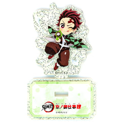 Tanjiro Kamado Glitter Trading Acrylic Stand Demon Slayer x Toei Kyoto Studio Park Kyo no Oshigoto 4 Summer Special Swimming Training [USED]