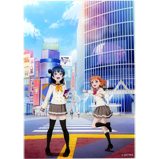 Aqours Ver. I Love Utagassen Official Acrylic Panel Love Live! Series Love Live! Sunshine!! Ijigen Festival The Idolmaster Love Live! Utagassen Goods [USED]