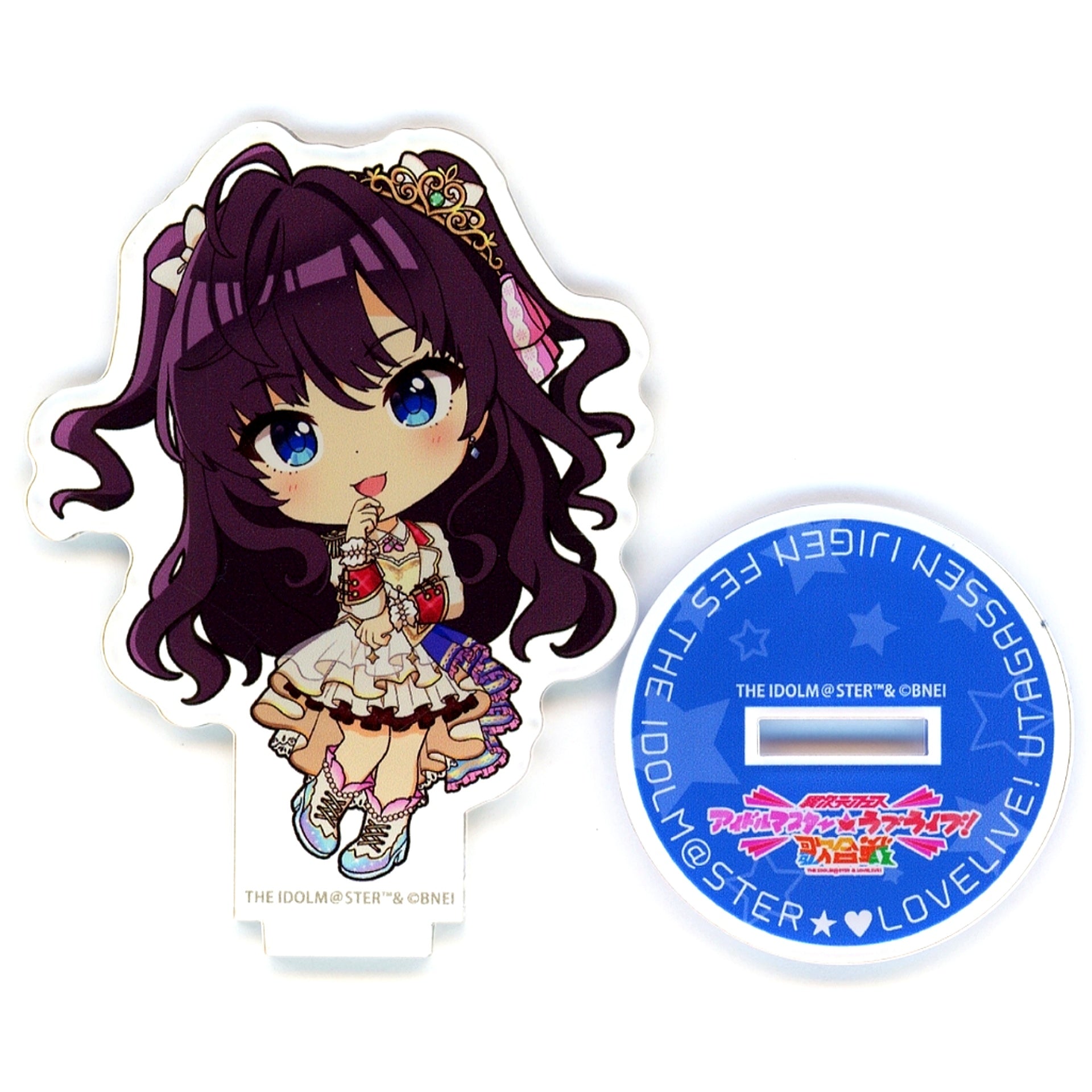 Shiki Ichinose Idolmaster Cinderella Girls Official Mini Acrylic Stand I Love Utagassen Ver. Ijigen Fes Idolmaster Love Live! Utagassen Goods [USED]