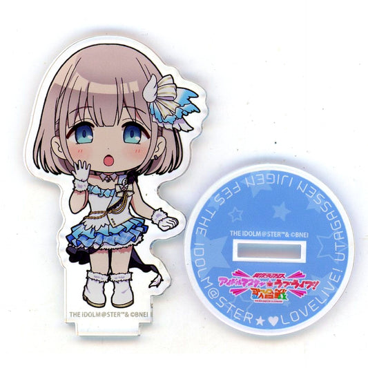 Asahi Serizawa Ver. I Love Utagassen The Idolmaster Series Official Mini Acrylic Stand The Idolmaster Shiny Colors Ijigen Fes The Idolmaster Love Live! Utagassen Goods [USED]