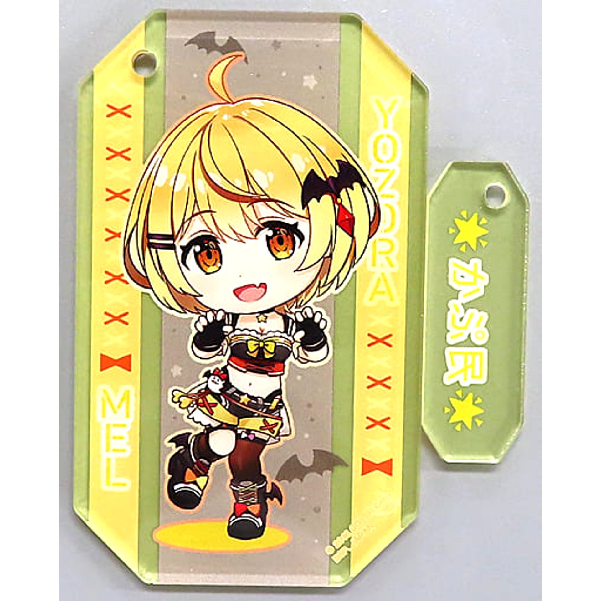 VTuber Hololive Yozora Mel Ichiban Kuji Vol.3 Clear Twin Charm Kyunchara Illustrations Clear Twin Charm Prize Charm [USED]