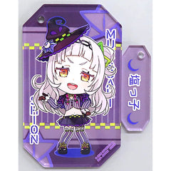 VTuber Hololive Murasaki Shion Ichiban Kuji Vol.3 Clear Twin Charm Kyunchara Illustrations Clear Twin Charm Prize Charm [USED]