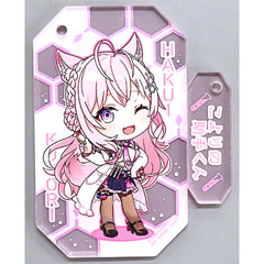 VTuber Hololive Hakui Koyori Ichiban Kuji Vol.3 Clear Twin Charm Kyunchara Illustrations Clear Twin Charm Prize Charm [USED]