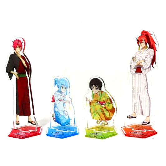Rimuru Benimaru Hiiro Towa Set of 4 Illustration Acrylic Stands Bundle Bonus for Blu-ray That Time I Got Reincarnated as a Slime the Movie Scarlet Bond Special Limited Ed Animate Limited Set Single Item [USED]