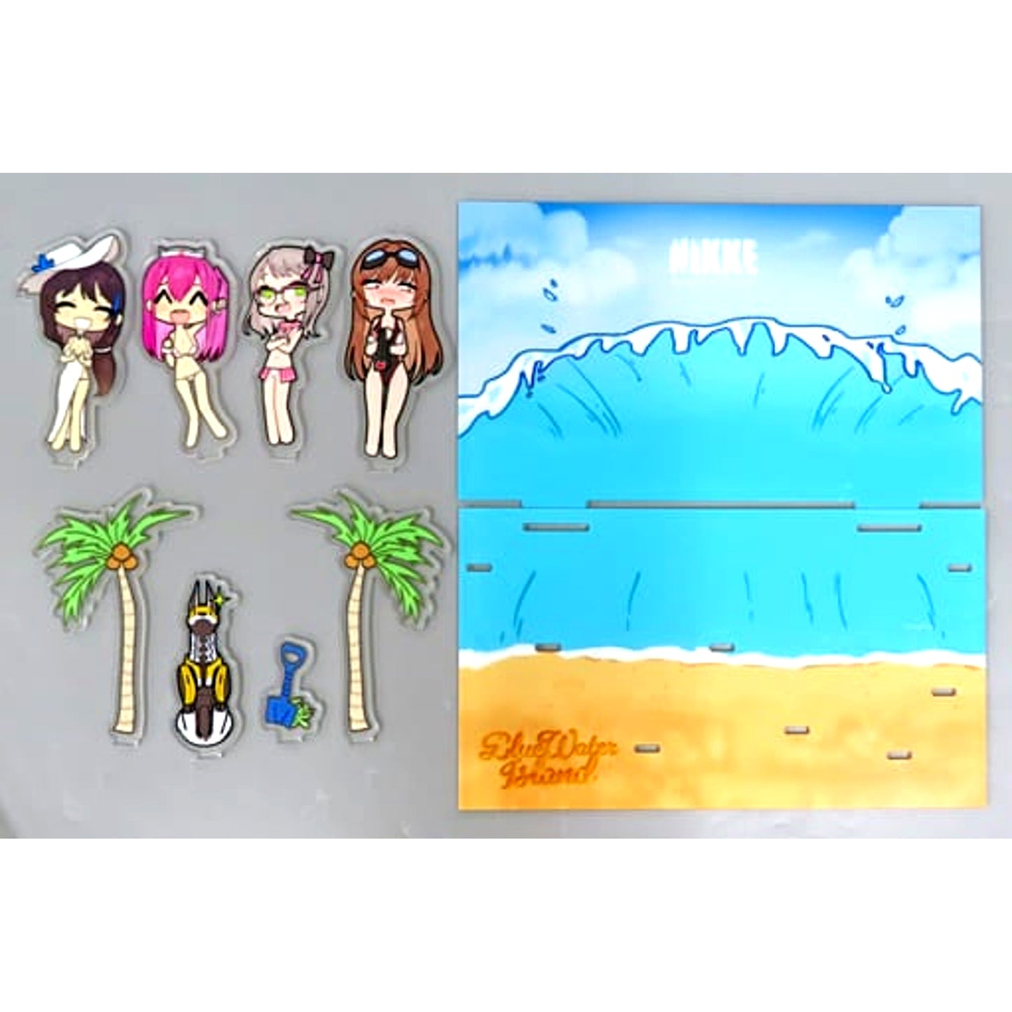 Group GODDESS OF VICTORY: NIKKE Acrylic Stand Set C102 Real 10-Pull Gacha Prize [USED]