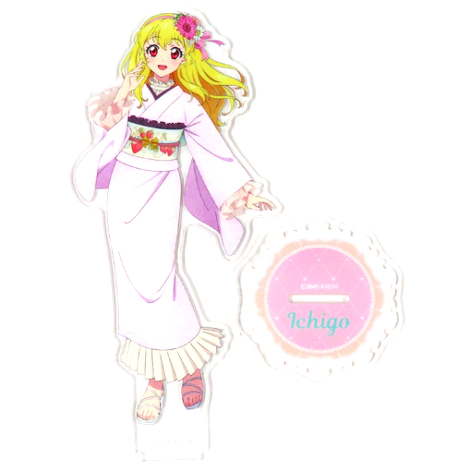 Ichigo Hoshimiya Acrylic Stand Romantic Aikatsu! and Aikatsu Stars! Series Animate Limited [USED]