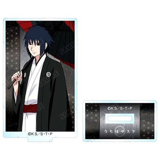 Sasuke Uchiha Naruto: Shippuden 20th Anniversary animate Fair in 2023 Illustration Oil Paper Umbrella Japanese Attire Ver. Trading Acrylic Stand [USED]
