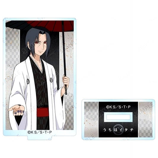 Itachi Uchiha Bangasa Kimono Ver. Illustration Naruto Shippuden Trading Acrylic Stand 20th Anniversary Animate Fair in 2023 [USED]