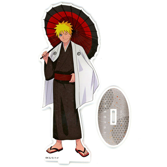Naruto Uzumaki Bangasa Kimono Ver. Illustration Naruto Shippuden Big Acrylic Stand 20th Anniversary Animate Fair in 2023 [USED]