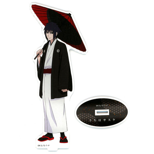 Sasuke Uchiha Bangasa Kimono Ver. Illustration Naruto Shippuden Big Acrylic Stand 20th Anniversary Animate Fair in 2023 [USED]