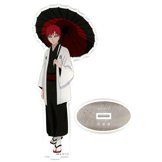Gaara Bangasa Kimono Ver. Illustration Naruto Shippuden Big Acrylic Stand 20th Anniversary Animate Fair in 2023 [USED]