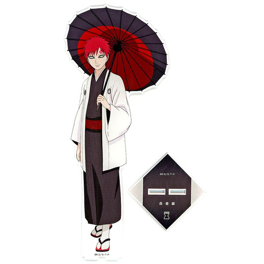 Gaara Naruto: Shippuden Jumbo Acrylic Stand Wagasa Kimono Ver. Illustration 20th Anniversary animate Fair in 2023 [USED]