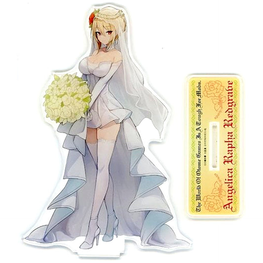 Angelica Rapha Redgrave Illustration Acrylic Stand Bride Series 1 Bundle Bonus for Light Novel Trapped in a Dating Sim Volume 9 Limited Set [USED]