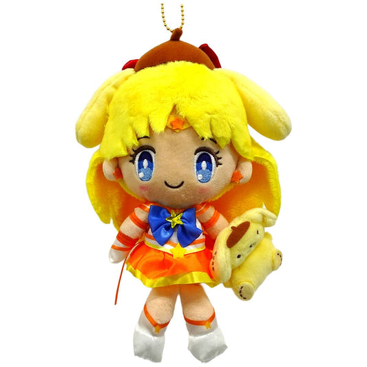 Sailor Moon Cosmos X Sanrio Characters Eternal Sailor Venus Pompompurin Mascot Holder Mascot [USED]