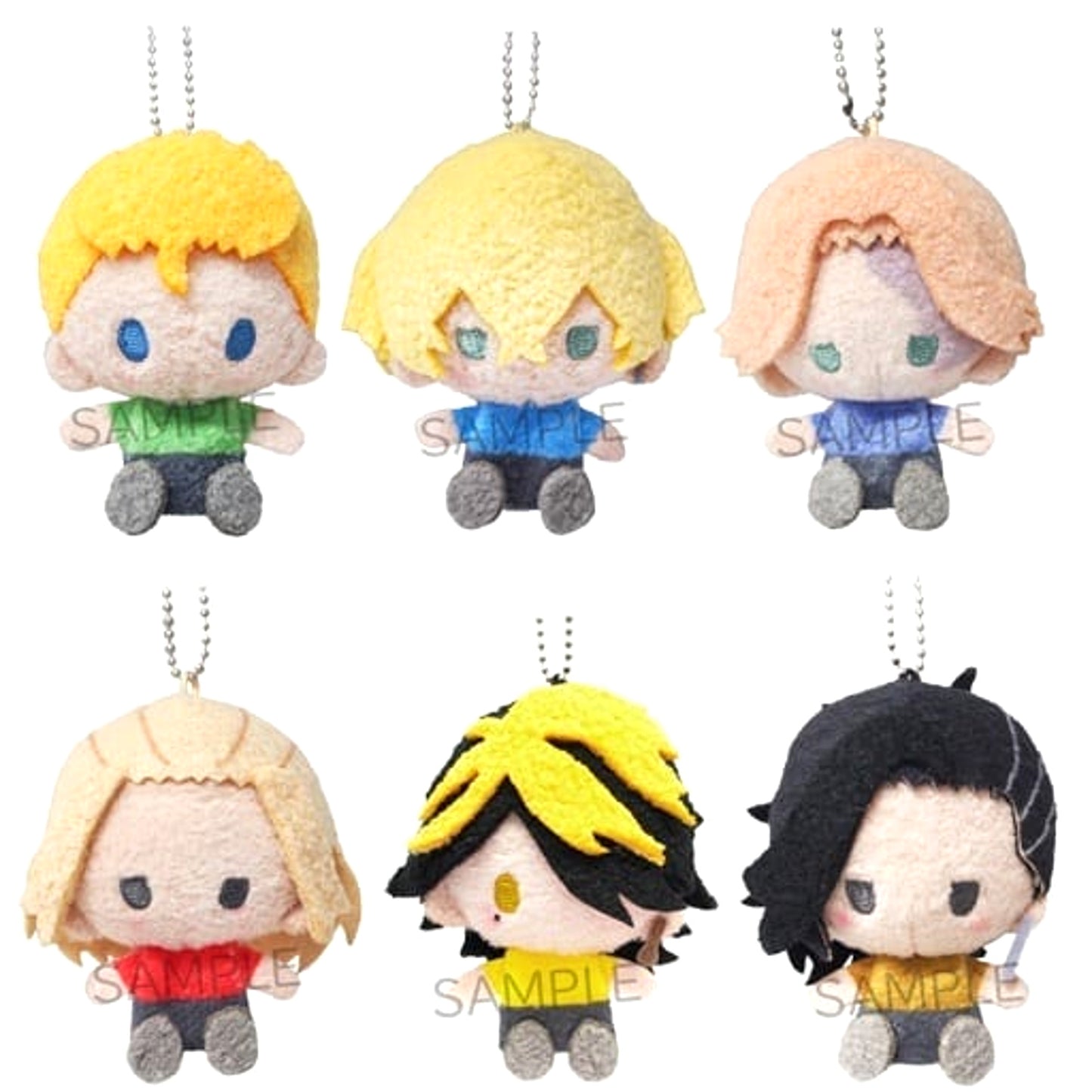 Tokyo Revengers Takemichi Hanagaki & Others Plush Mascot All 6 Types Set Plush [USED]