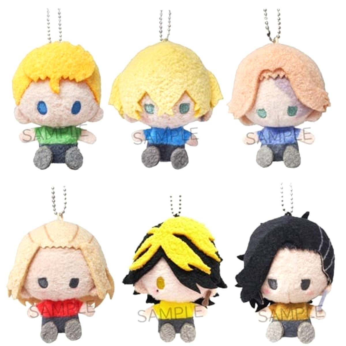 Tokyo Revengers Takemichi Hanagaki & Others Plush Mascot All 6 Types Set Plush [USED]