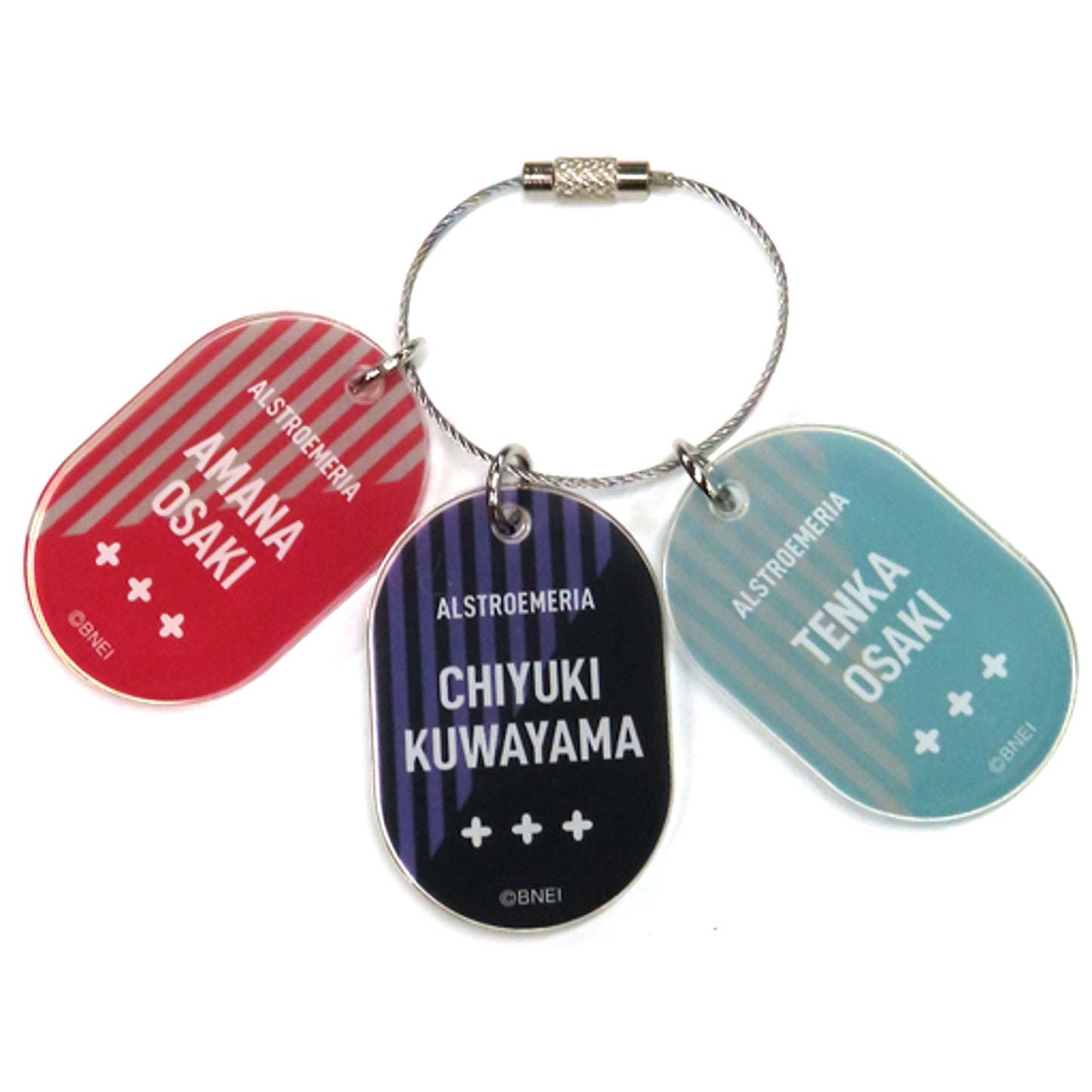 Alstroemeria THE IDOLM@STER SHINY COLORS Official Triple Keychain 283 Fes 2021 Happy Buffet Alstroemeria ver. [USED]