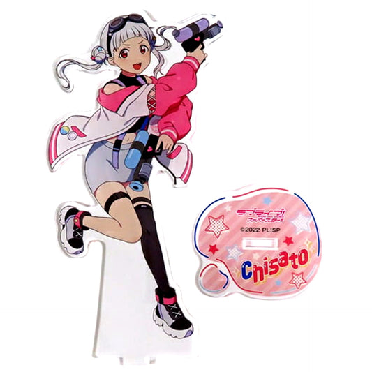 Chisato Arashi Big Acrylic Stand Love Live! Superstar!! x Village Vanguard [USED]