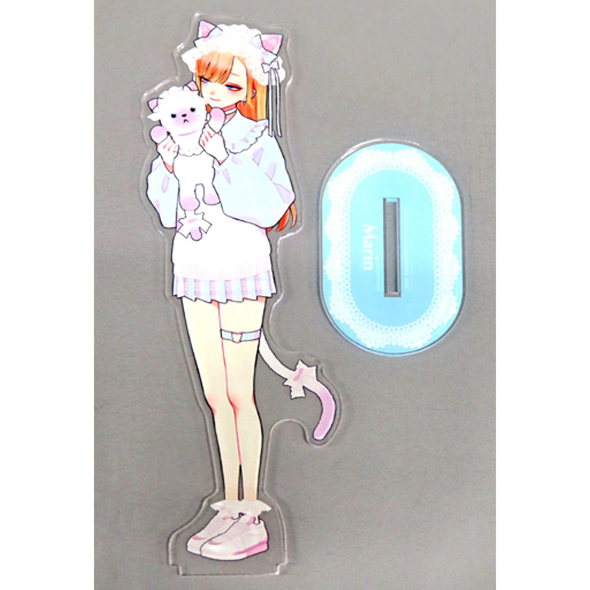 Marin Kitagawa Blue Kitty Big Acrylic Stand 5th Anniversary My Dress-Up Darling Exhibition [USED]
