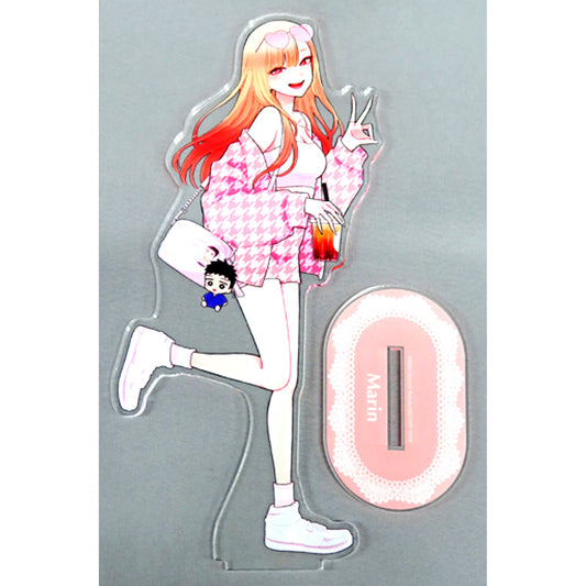 Marin Kitagawa Pink Outfit 5th Anniv My Dress-Up Darling Exhibition Big Acrylic Stand [USED]