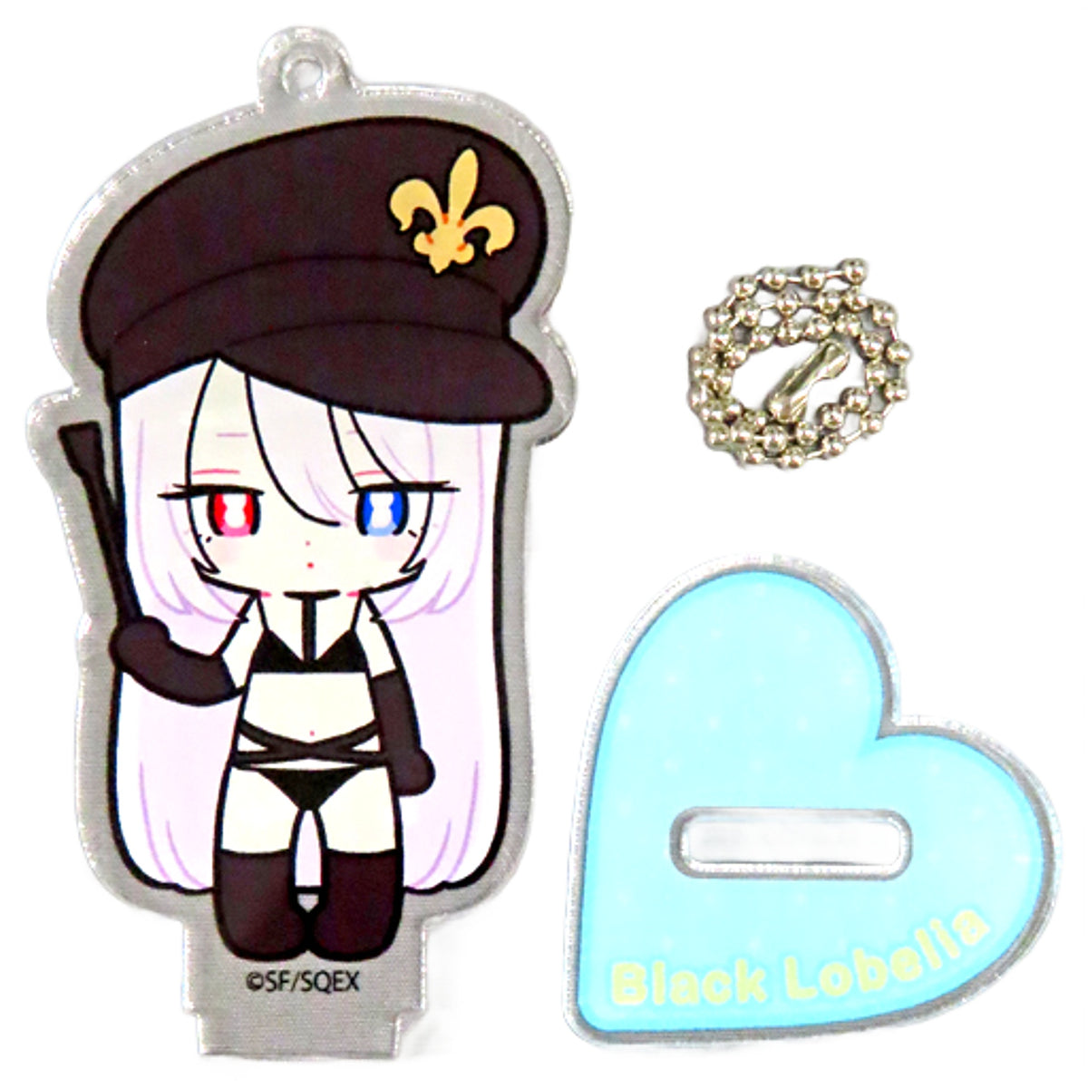 My Dress-Up Darling Marin Kitagawa Black Lobelia Trading Acrylic Stand Keychain 5th Anniversary Exhibition Limited Keychains [USED]