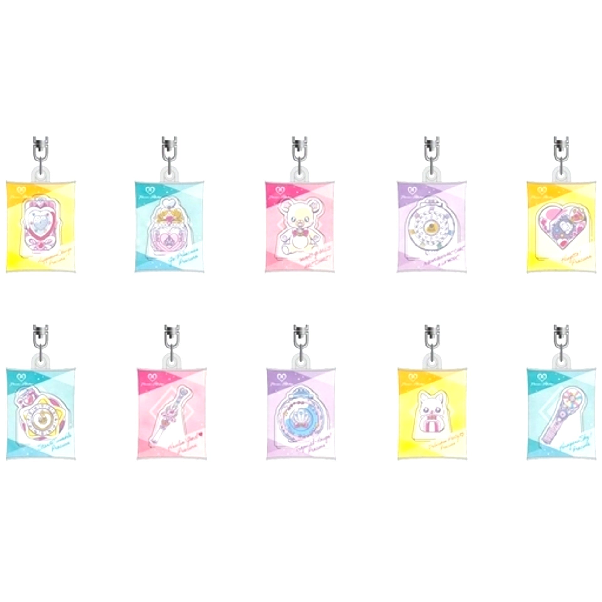Set of 10 PreCure All Stars Air Fuwa Keychain B.BOX [USED]