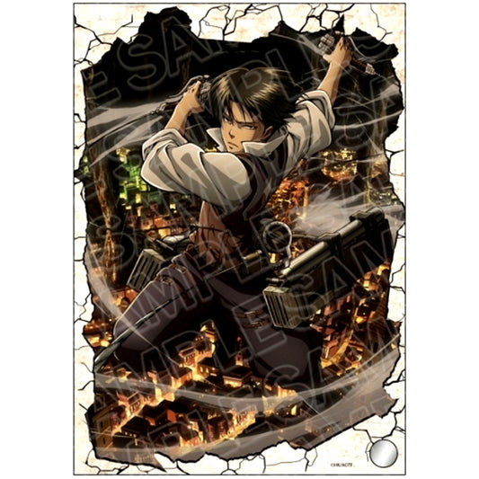 Levi Hologram Mini Acrylic Art Attack on Titan [USED]
