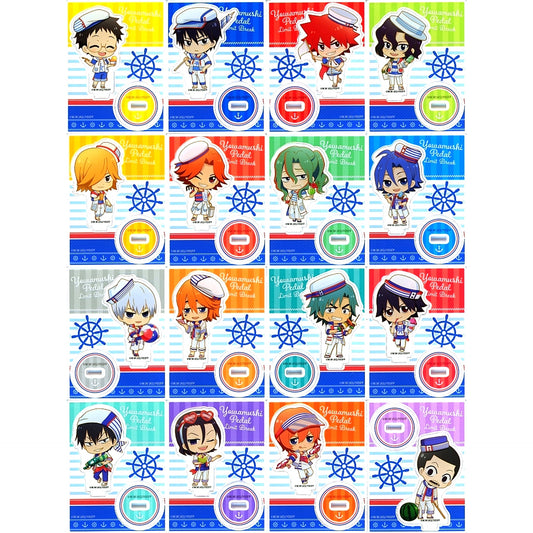 Set of 16 Yowamushi Pedal LIMIT BREAK POP UP SHOP in Marui Marine Look Mini Character Ver. Trading Acrylic Stand [USED]