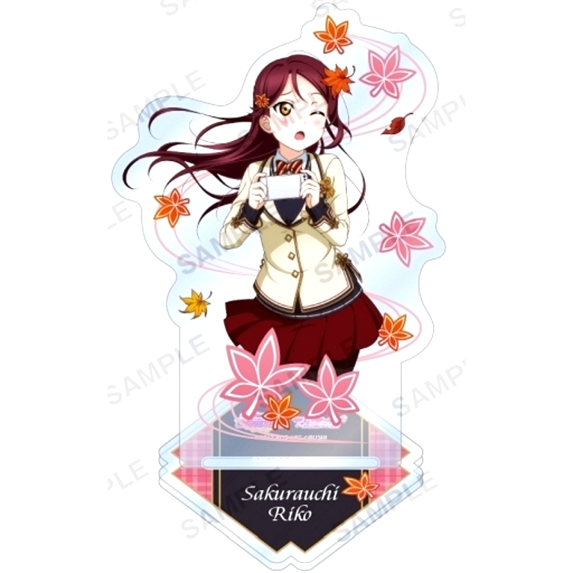Riko Sakurauchi Aqours Autumn Leaves Viewing Ver. Acrylic Stand Love Live! School Idol Festival [USED]
