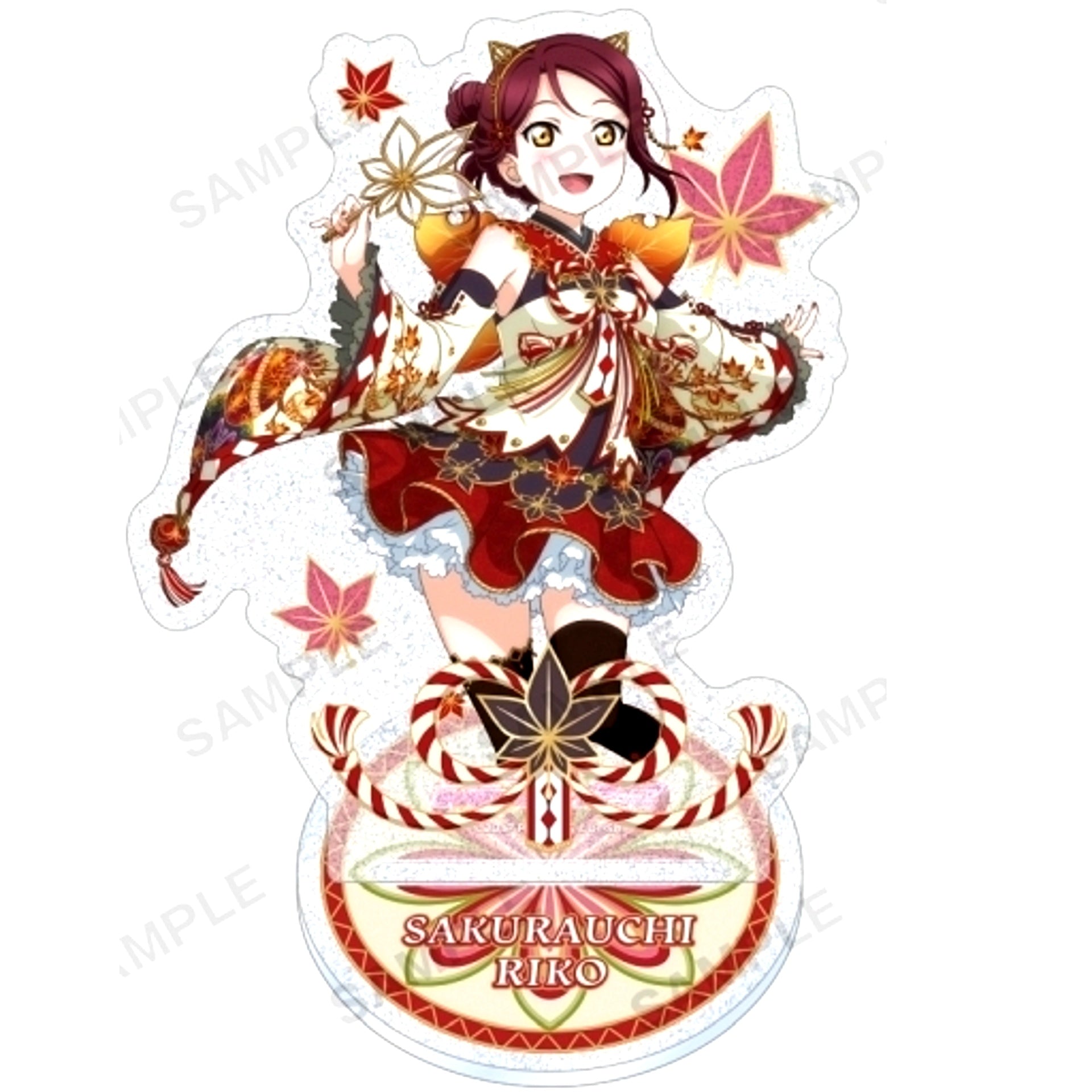 Riko Sakurauchi Aqours Autumn Leaves Viewing Ver. Kirarin Acrylic Stand Love Live! School Idol Festival [USED]
