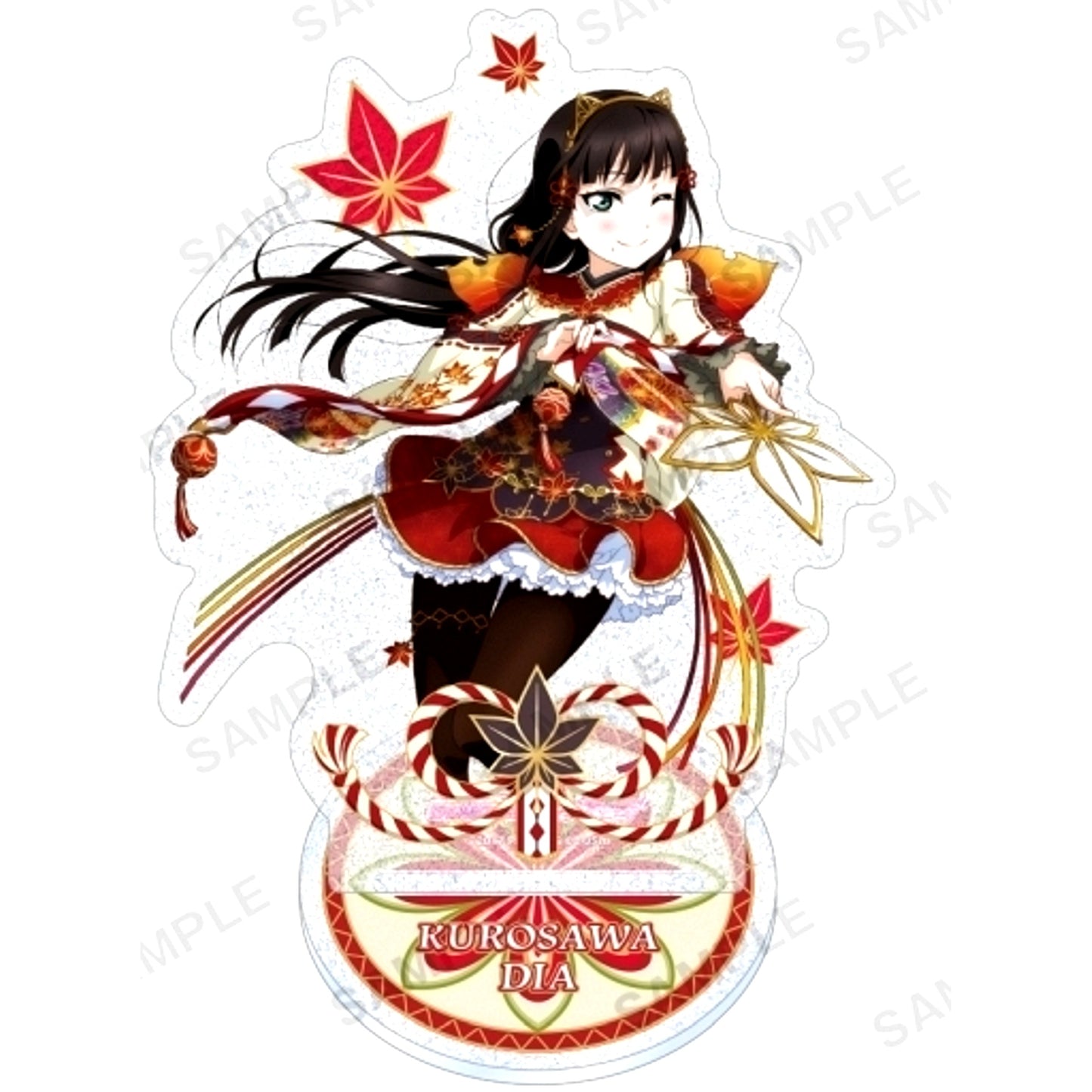 Dia Kurosawa Aqours Autumn Leaves Viewing Ver. Kirarin Acrylic Stand Love Live! School Idol Festival [USED]