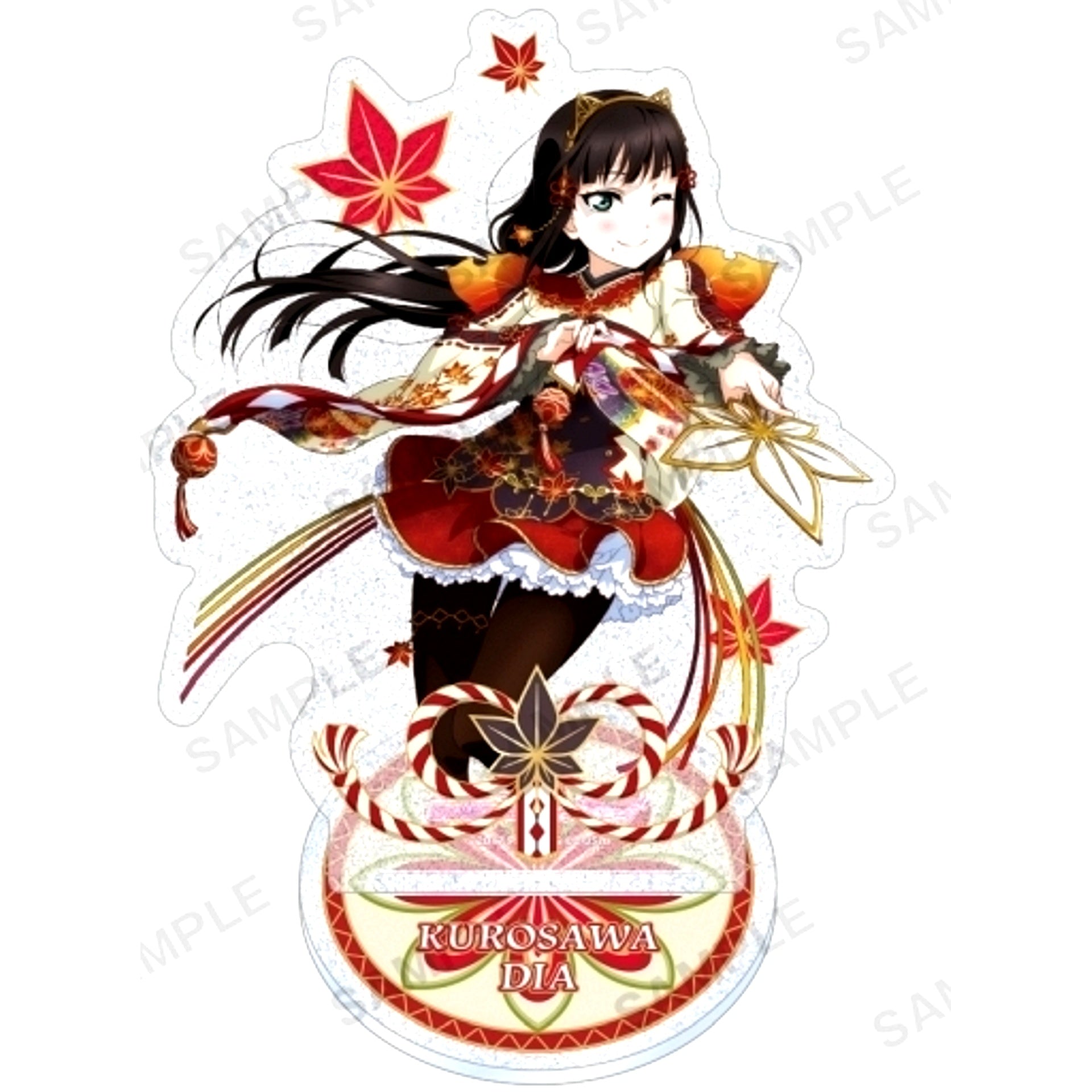 Dia Kurosawa Aqours Autumn Leaves Viewing Ver. Kirarin Acrylic Stand Love Live! School Idol Festival [USED]