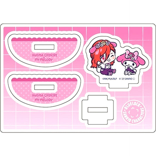 Hyoma Chigiri x My Melody 04. Mini Character Illustration Bobble Acrylic Stand Blue Lock x Sanrio Characters [USED]