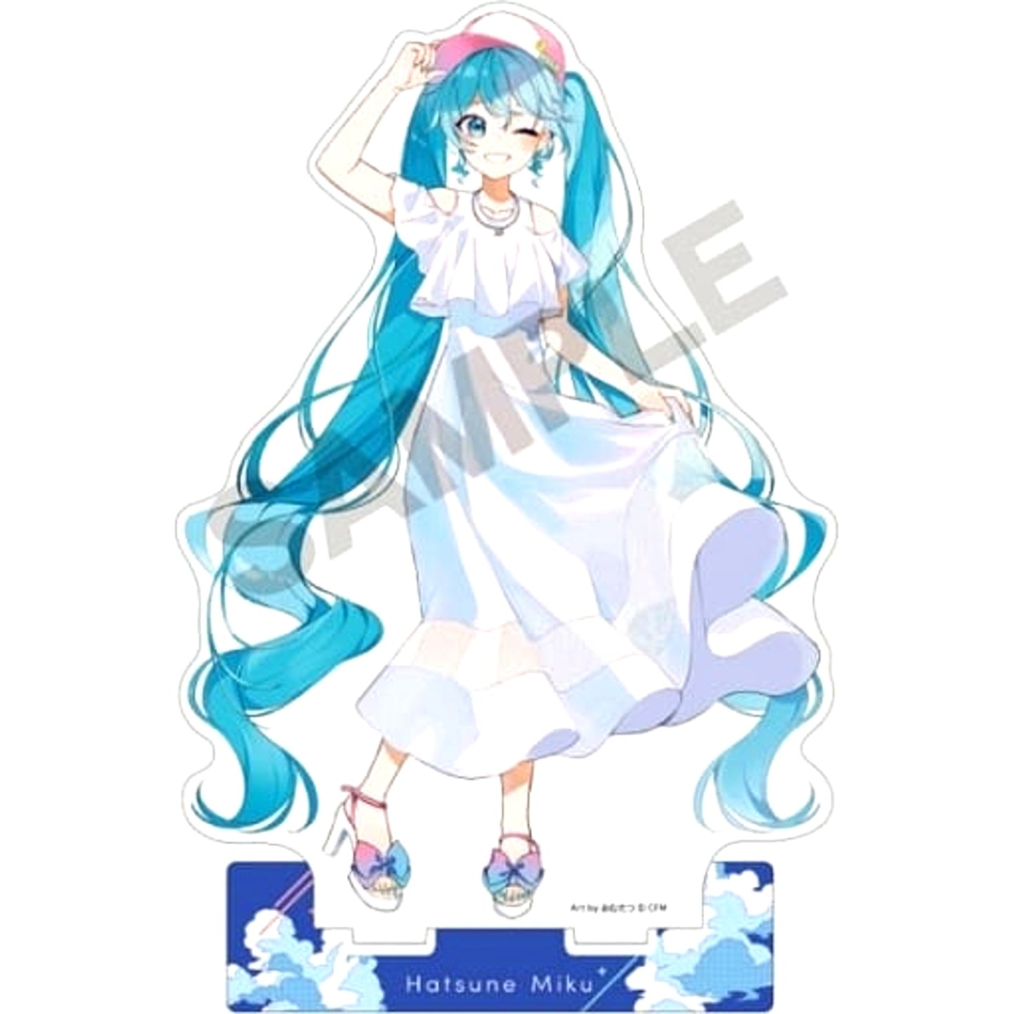 Hatsune Miku VOCALOID White Dress Acrylic Stand [USED]