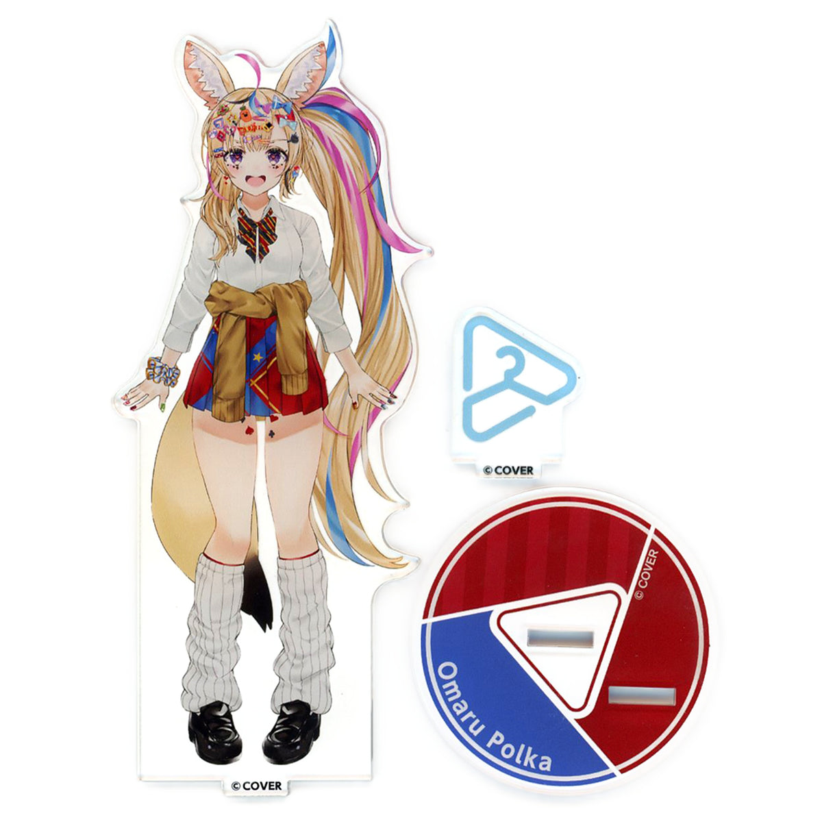 VTuber Hololive Polka Omaru Hololive Closet Gyaru School Uniform Acrylic Stand Acrylic Stands [USED]