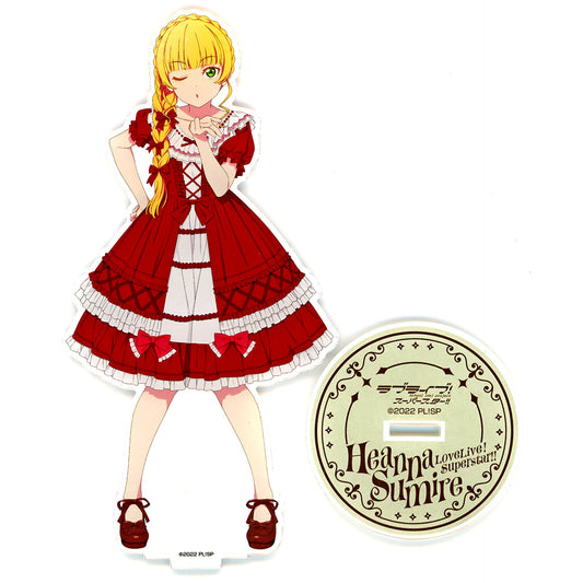 Sumire Heanna Illustration Large Acrylic Stand Lolita Fashion Ver. Love Live! Superstar!! POPUP SHOP 2023 SUMMER in Harajuku ALTA [USED]