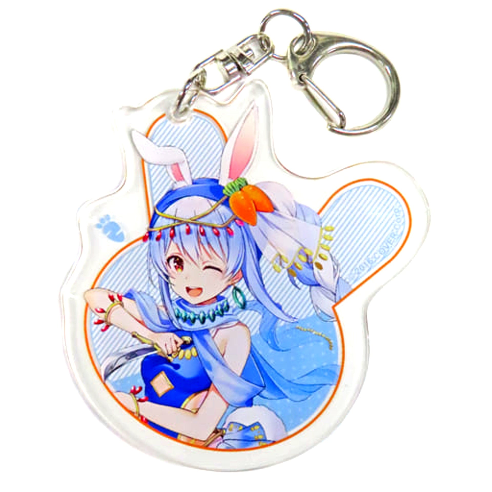 Virtual YouTuber hololive Usada Pekora Acrylic Keyholder Dancer Ver. Marui Rabbitification Project [USED]