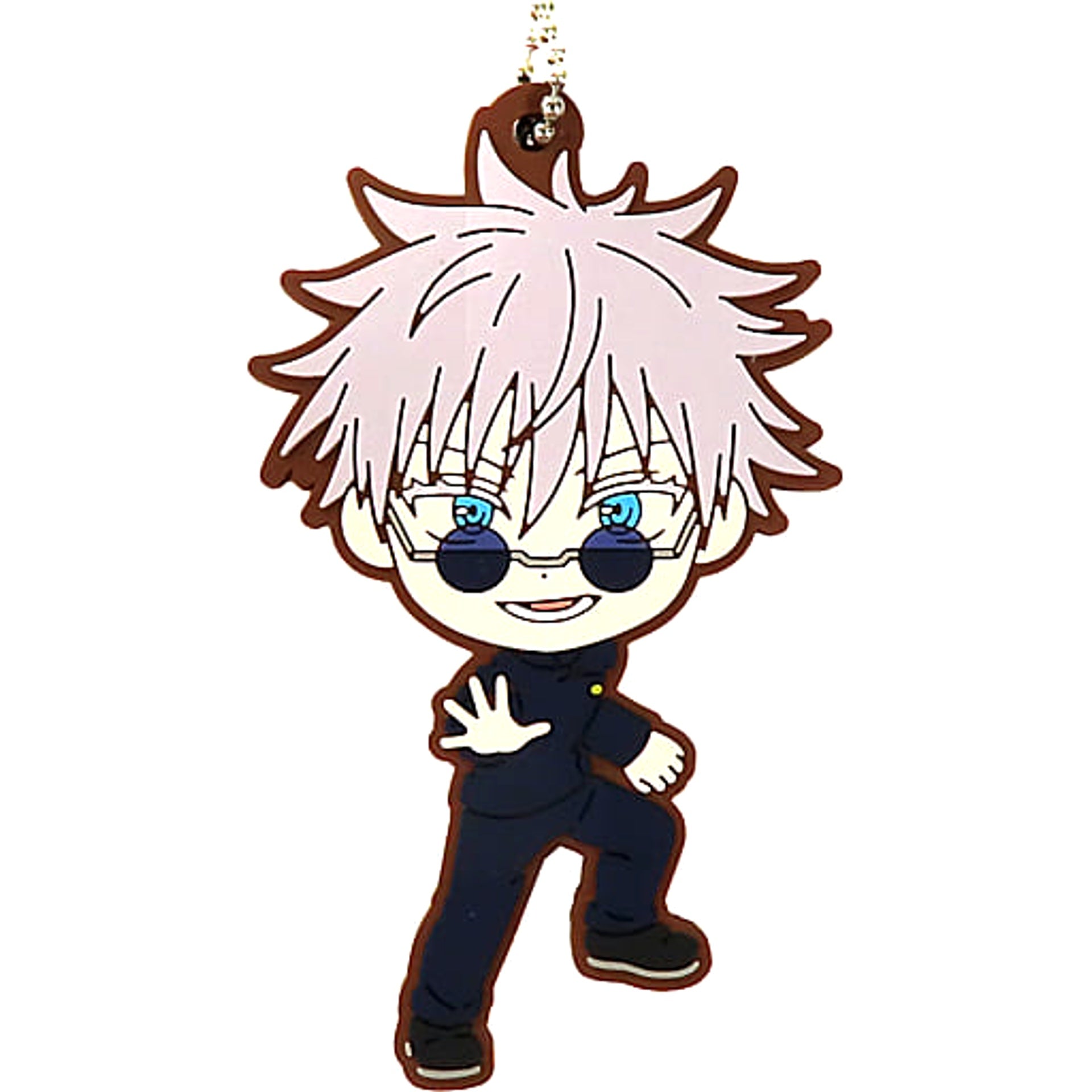 Jujutsu Kaisen: Hidden Inventory/Premature Death Satoru Gojo Ichiban Kuji Two Rubber Charm Kyunchara Illustrations Prize G Charm [USED]