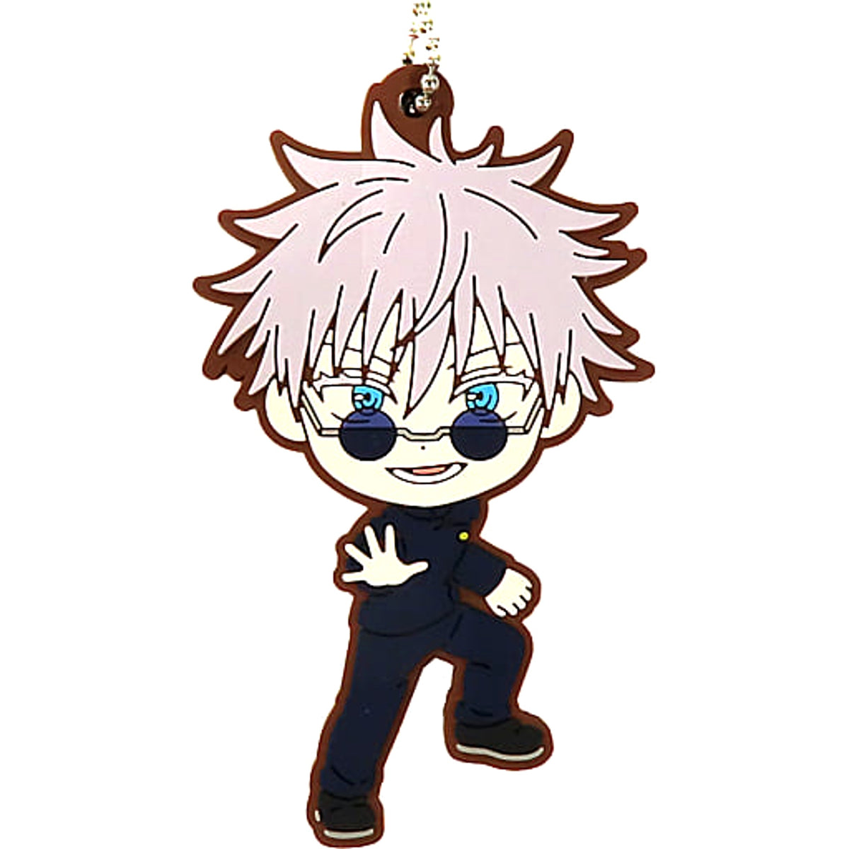 Jujutsu Kaisen: Hidden Inventory/Premature Death Satoru Gojo Ichiban Kuji Two Rubber Charm Kyunchara Illustrations Prize G Charm [USED]
