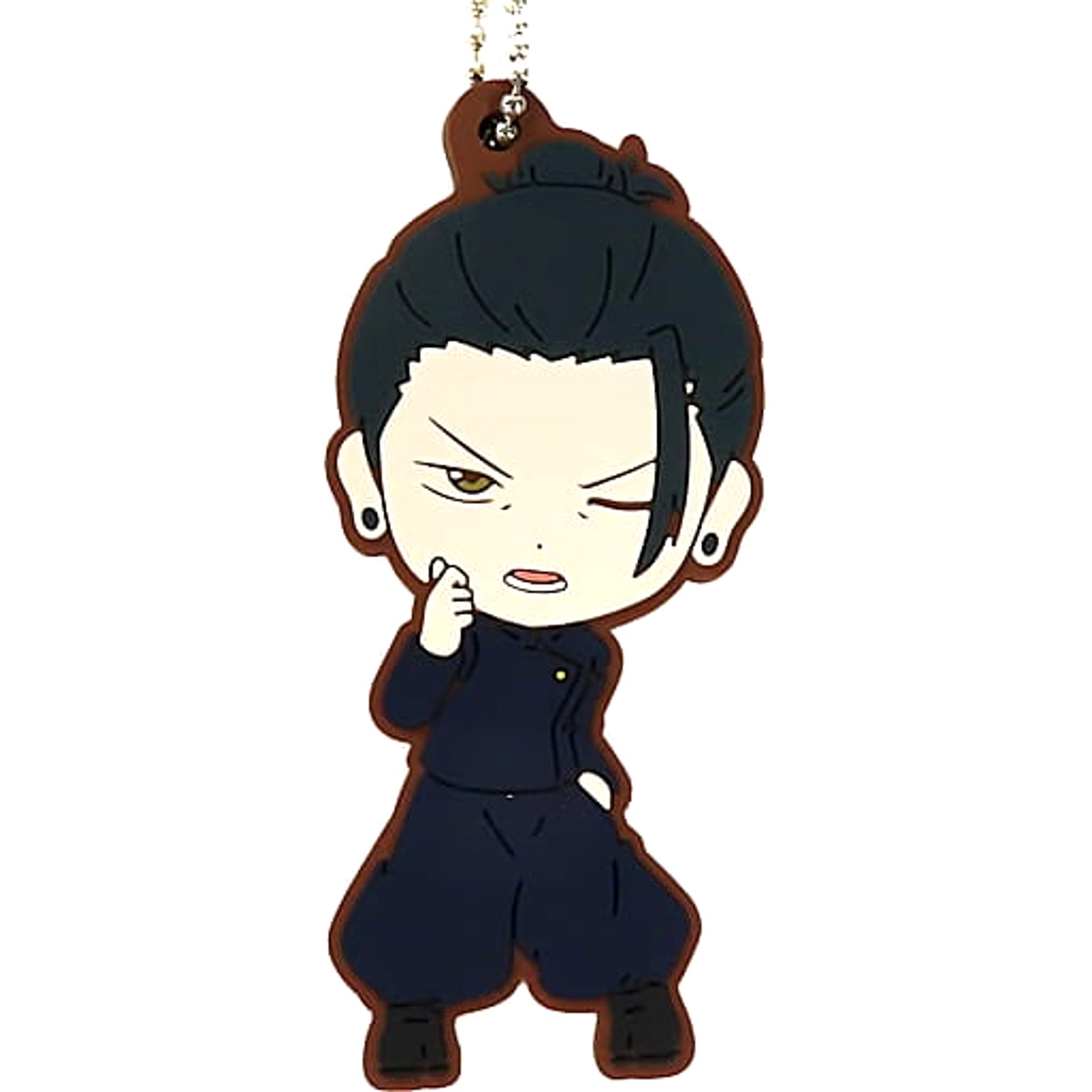 Jujutsu Kaisen: Hidden Inventory/Premature Death Suguru Getou Ichiban Kuji Two Rubber Charm Kyunchara Illustrations Prize G Charm [USED]