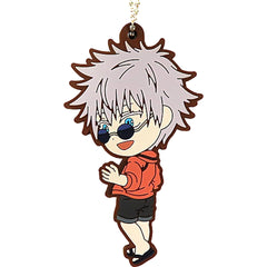 Jujutsu Kaisen: Hidden Inventory/Premature Death Satoru Gojo Plain Clothes Ichiban Kuji Two Rubber Charm Kyunchara Illustrations Prize G Charm [USED]