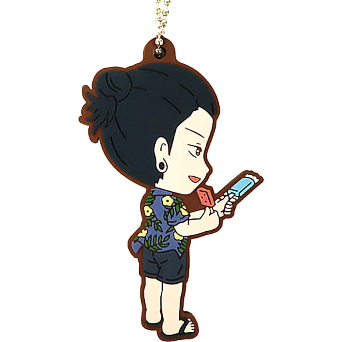 Jujutsu Kaisen: Hidden Inventory/Premature Death Suguru Getou Plain Clothes Ichiban Kuji Two Rubber Charm Kyunchara Illustrations Prize G Charm [USED]