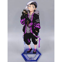 Dr. STONE Gen Asagiri Big Acrylic Stand Cyberpunk Dream Button Badge Dream Prize Buttons [USED]