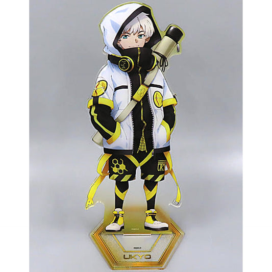 Dr. STONE Ukyo Saionji Big Acrylic Stand Cyberpunk Dream Button Badge Dream Prize Buttons [USED]