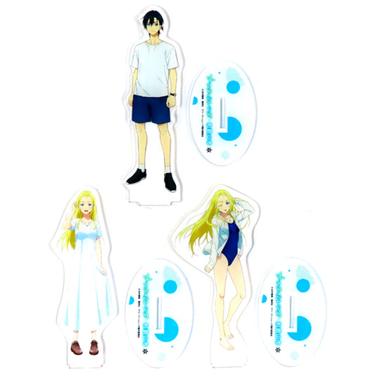 Shinpei Ajiro & Ushio Kofune Summer Time Rendering Set of 3 Acrylic Stand x Wakayama City Acrylic Stand Present Campaign Item [USED]