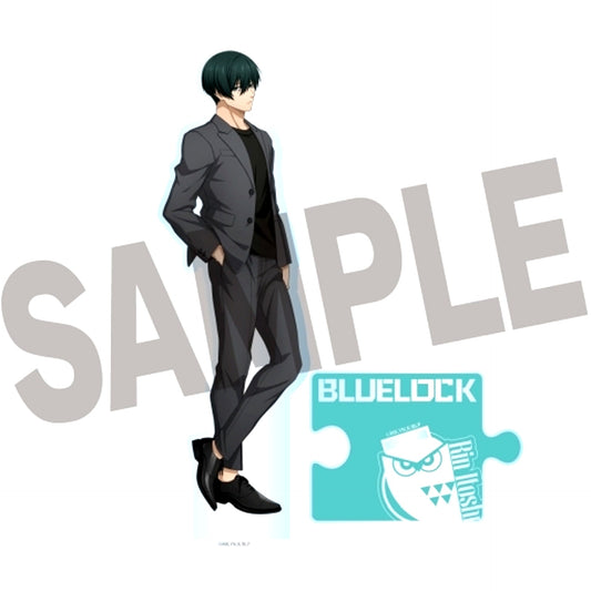 Rin Itoshi Illustration Acrylic Stand Blue Lock x Round One [USED]