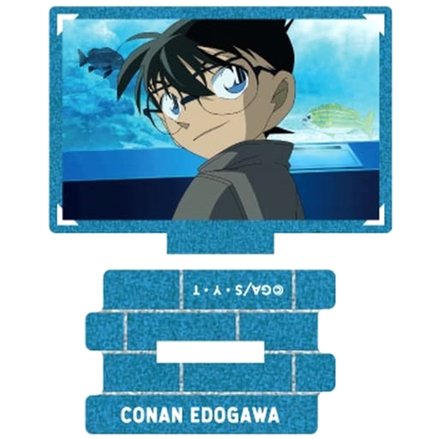 Detective Conan Conan Edogawa Scene Trading Metallic Mini Acrylic Stand Conan Edogawa collection No. 6 Acrylic Stands [USED]