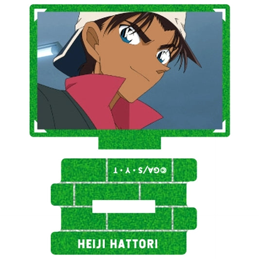 Heiji Hattori 3 Detective Conan Scene Shot Trading Metallic Mini Acrylic Stand Heiji Hattori Collection [USED]