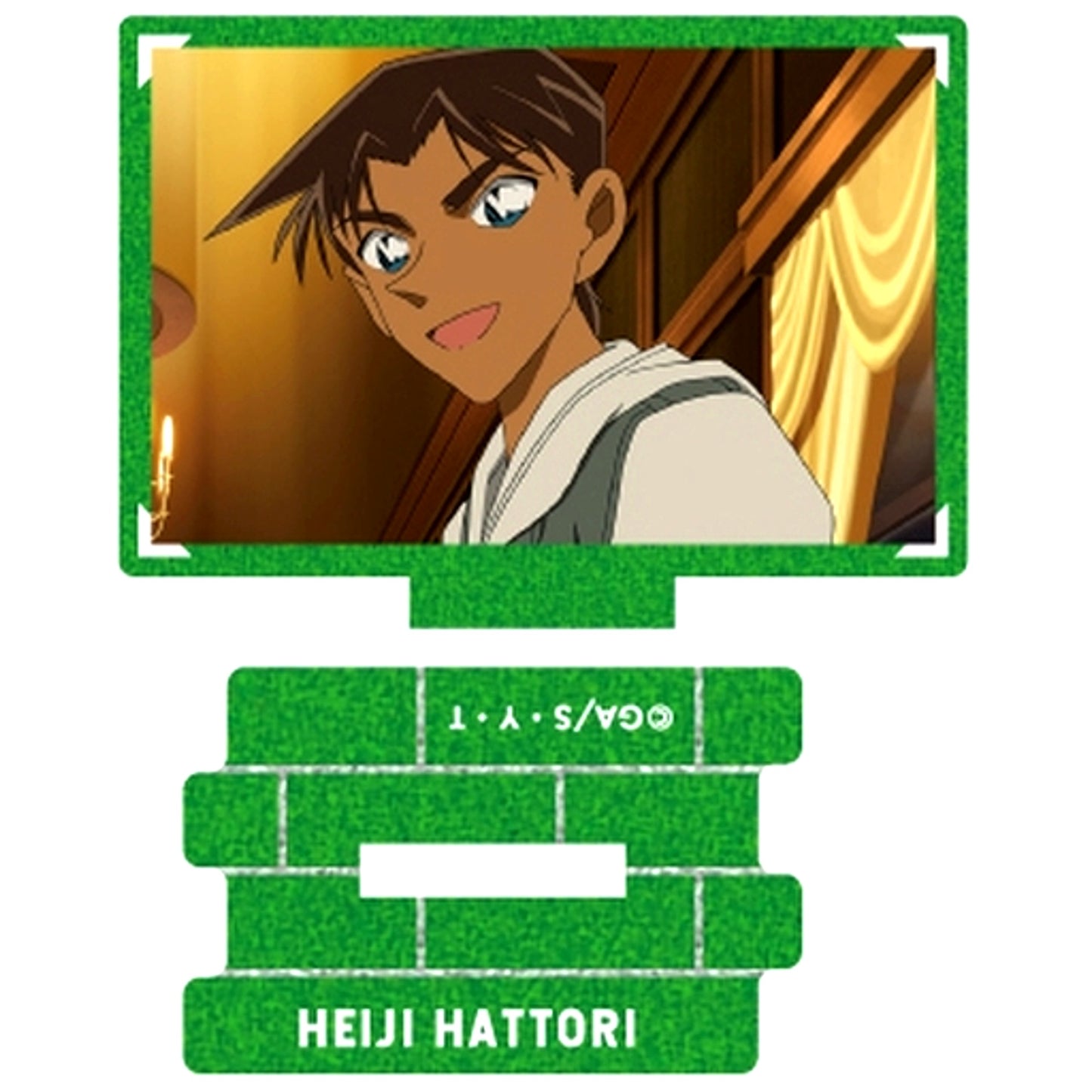 Heiji Hattori 4 Detective Conan Scene Shot Trading Metallic Mini Acrylic Stand Heiji Hattori collection [USED]